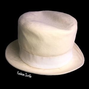 Vintage Chanel Lapin Wool Hat Haute Couture Runway 2000s